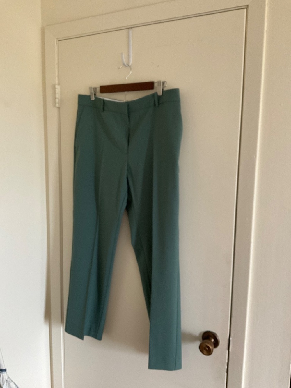 Make Straight-Cut Tailored Trousers Wool View 3